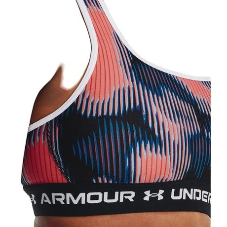 UNDER ARMOUR Ženski športni nedrček CROSSBACK MID PRINT